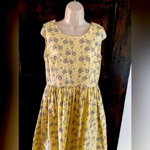 Modcloth Yellow Sleeveless Scoop Neck Sundress